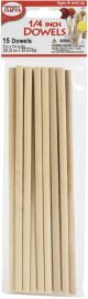Dowels 14 inch X8 inch 15 Per Pkg 