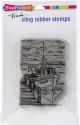 Stampendous Cling Stamp Boat Docking