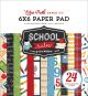 Echo Park Double Sided Paper Pad 6 InchX6 Inch 24 Per Pkg School Rules 12 Designsper2 Each