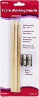 Allary Fabric Marking Pencils 3 Per PkgW Sharpener