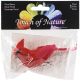 Cardinal On Clip 4 inch Red
