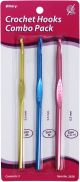 Allary Crochet Hooks Combo Pack 3 Per Pkg Hook Sizes H8 I9 K10.5