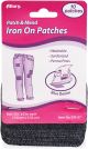 Allary Iron On Patchettes 3 inch X2 inch 10 Per Pkg Blue Denim