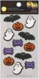 Dot Matrix Icing Decorations 12 Per Pkg Spider And Jack O Lantern