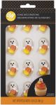 Royal Icing Decorations 12 Per PkgGhost With Candy Corn