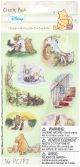 EK Disney Flat Stickers 2 Sheets Classic Pooh Scenes