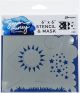 Simon Hurley create. Stencil 6 Inch X6 Inch Scene Maker 1 Pack of 1 Piece