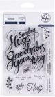 Pinkfresh Studio Clear Stamp Set 4 inch X6 inch Hugs and Good Vibes