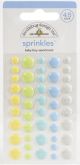 Doodlebug Sprinkles Adhesive Enamel Dots 45 Per Pkg Baby Boy Assortment Special Delivery