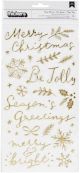 Hey Santa Thickers Stickers 111 Per Pkg Verry Merry Accent and Phrase Puffy