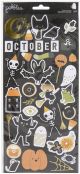 Spoooky Cardstock Stickers 6 inch X12 inch 81 Per Pkg Icons W Foil Accents
