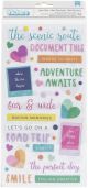 Paige Evans Go The Scenic Route Thickers Stickers 154 Per Pkg Scenic Route Phrase Puffy