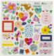 Paige Evans Go The Scenic Route Chipboard Stickers 12 inch X12 inch Icons and Phrase