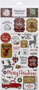 A Lumberjack Christmas Chipboard 6inchesX13inchesPhrases