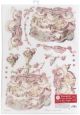 Stamperia Rice Paper Sheet A3 Lady Pink Princess