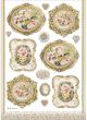 Stamperia Rice Paper Sheet A4 Frames Princess