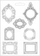 Stamperia Soft Maxi Mould 8.5 Inch X11.5 Inch Frames Princess