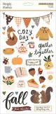 Cozy Days Chipboard Stickers 6inchesX12inches 