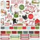 Simple Vintage North Pole Cardstock Stickers 12 inch X12 inch Combo