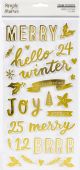 Winter Cottage Foam Stickers 94 Per Pkg 