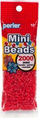 Mini Perler Beads 2000 Per Pkg Red