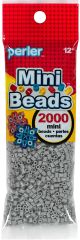 Mini Perler Beads 2000 Per Pkg Gray