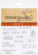 Stamping Bella Cling Stamps Good Vibes Sentiment Set