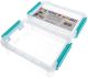 Joy Filled Storage Stackable Containers 2 Per Pkg Clear Turquoise 5.5 inch X4 inch X2 inch 