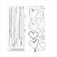 49 And Market Roughly Sewn Rub Ons 4 Inch X12 Inch 2 Per Sheets Black