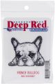 Deep Red Cling Stamp 2.1inchesX1.75inchesFrench Bulldog