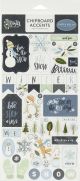 Winter Market Chipboard 6 InchX13 Inch Accents