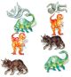 Eyelet Outlet Shape Brads 12 Per Pkg Dinosaur