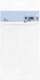 Elizabeth Craft Stencil 4.3 inch X8.7 inch Bloom Art Journal