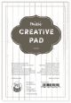 P13 Mini Creative Paper Pad 6 inch X4 inch 24 Per Pkg Wood