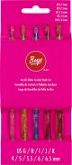 Boye Glitter Crochet Hook Set Sizes G To K