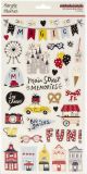 Say Cheese Main Street Chipboard Stickers 6 inch X12 inch 