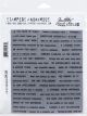 Tim Holtz Cling Stamps 7 Inch X8.5 Inch Tiny Text Halloween
