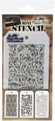 Tim Holtz Mini Layered Stencil Set 3 Per Pkg Set 49