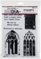 Dina Wakley Media Cling Stamps 6inchesX9inchesEveryone Is Welcome