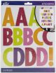 Sticko Alphabet Stickers 145 Per Pkg Futura Extra Large Multi Glitter