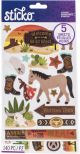 Sticko Themed Flip Pack Stickers 140 Per Pkg Western