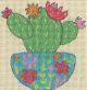 Dimensions Mini Needlepoint Kit 5 Inch X5 Inch Happy Cactus Stitched In Thread