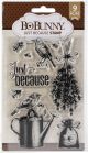 BoBunny Clear Stamps 4 Inch X6 Inch Just Because