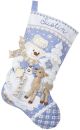 Bucilla Felt Stocking Applique Kit 18 Inch Long Snowmans Winter