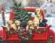 Paint Works Paint By Number Kit 20 inch X16 inch Holiday Puppy Truck 
