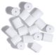 French Wire Rubber Earring Backs 18 Per Pkg White