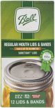 Ballr Lids And Bands 12Per Pkg Regular Mouth