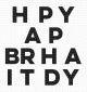 My Favorite Things Clear Stamps 4 Inch X4 Inch Happy Birthday Blend
