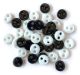 Buttons Galore Micro Buttons Black and White