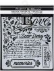 Stamperia Stencil 7.87 Inch X9.84 Inch Dear Diary Calligraphy